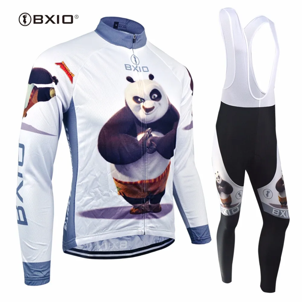 BXIO Winter Thermal Fleece font b Cycling b font Sets Warm Long Sleeve Pro Team Bike