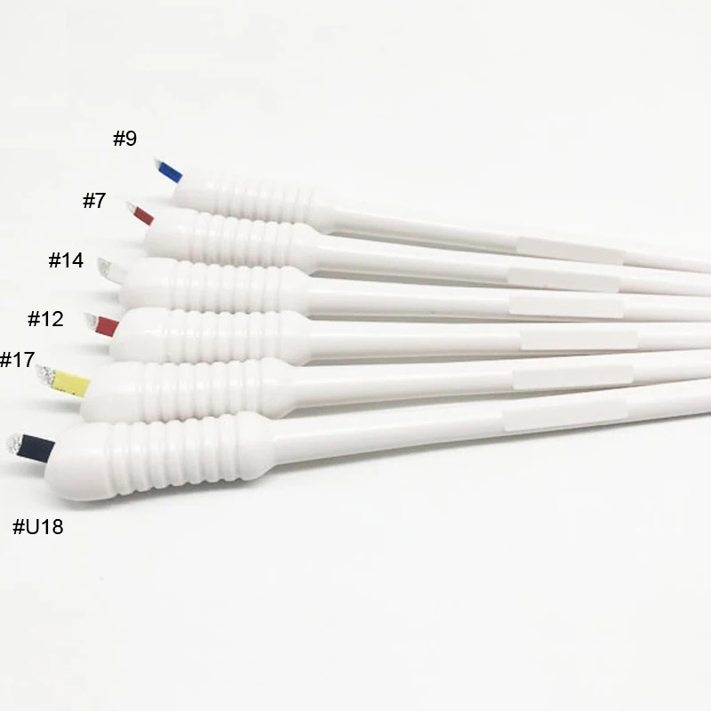 Горячая блистерная упаковка одноразовые пластиковые микроблейдинг инструменты Tebori ручка классические Microblade ручные инструменты 3d машинки для татуировок