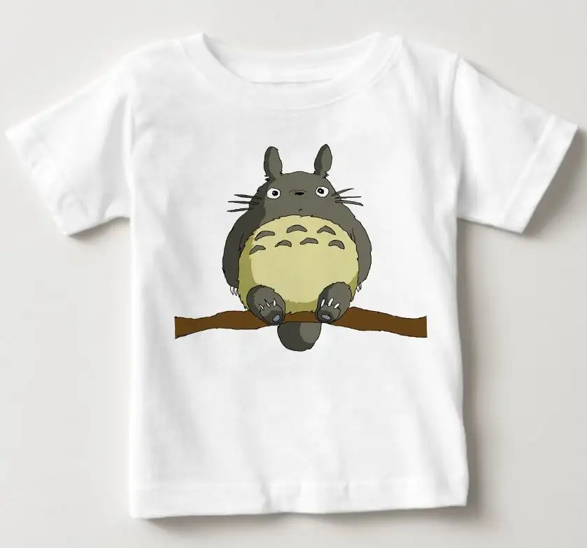 

The most interesting T-shirt children 2018 new children's summer dress girl cartoon Totoro print T-shirt short sleeved dress bab
