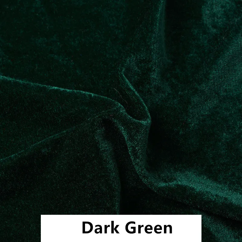 Ширина 160 см дешевая бархатная ткань занавеска велюровая ткань для занавесок ткань для самодельных кукольных платьев сценическая штора швейная трикотажная ткань Hometextile - Цвет: Dark green