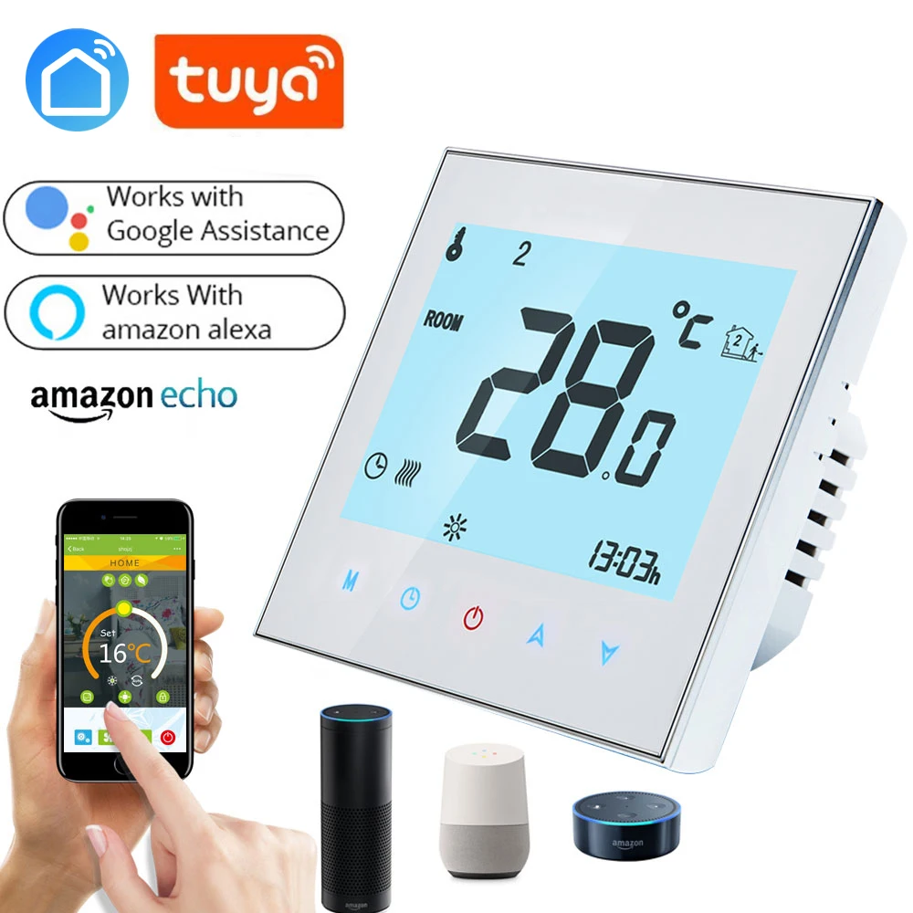 google home APP Wireless Room Thermostat Wall hung Gas Boiler Heating
