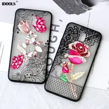 IDOOLS Flower Pattern Case for Samsung galaxy J7 2018 Soft Silicone Floral Protect Full Cover for Samsung J7 2018 Phone Cases