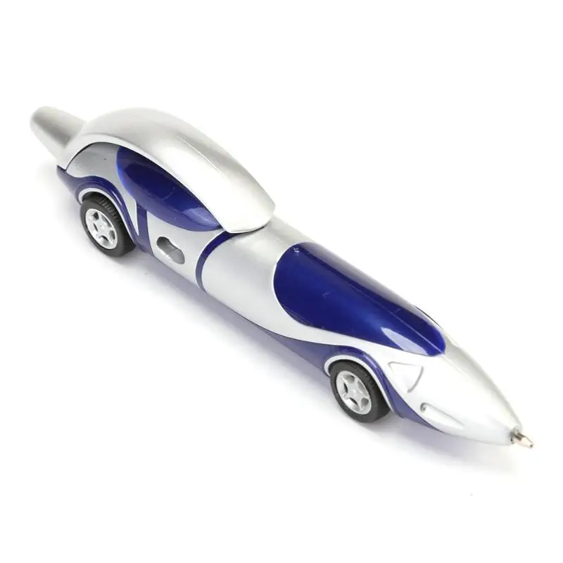 Милая Автомобильная шариковая ручка в форме цветка, креативная шариковая ручка, детский канцелярский призовой Забавный детский спортивный автомобиль, стильные шариковые ручки, игрушки, подарки - Цвет: Синий
