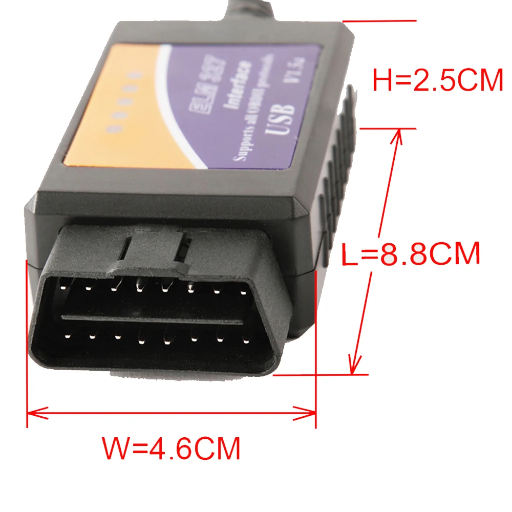 VIECAR USB Bluetooth wifi ELM327 OBD2/OBDII ELM 327 V1.5 для Android IOS автоматический диагностический сканер инструмент