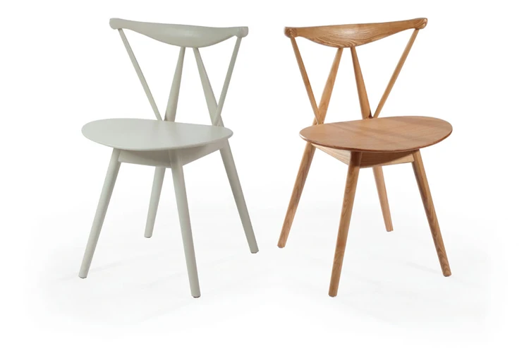 Мебель для столовой, стул из цельного дерева, обеденный стул из дерева, стул знаменитого дизайна, минималистичный современный обеденный стул