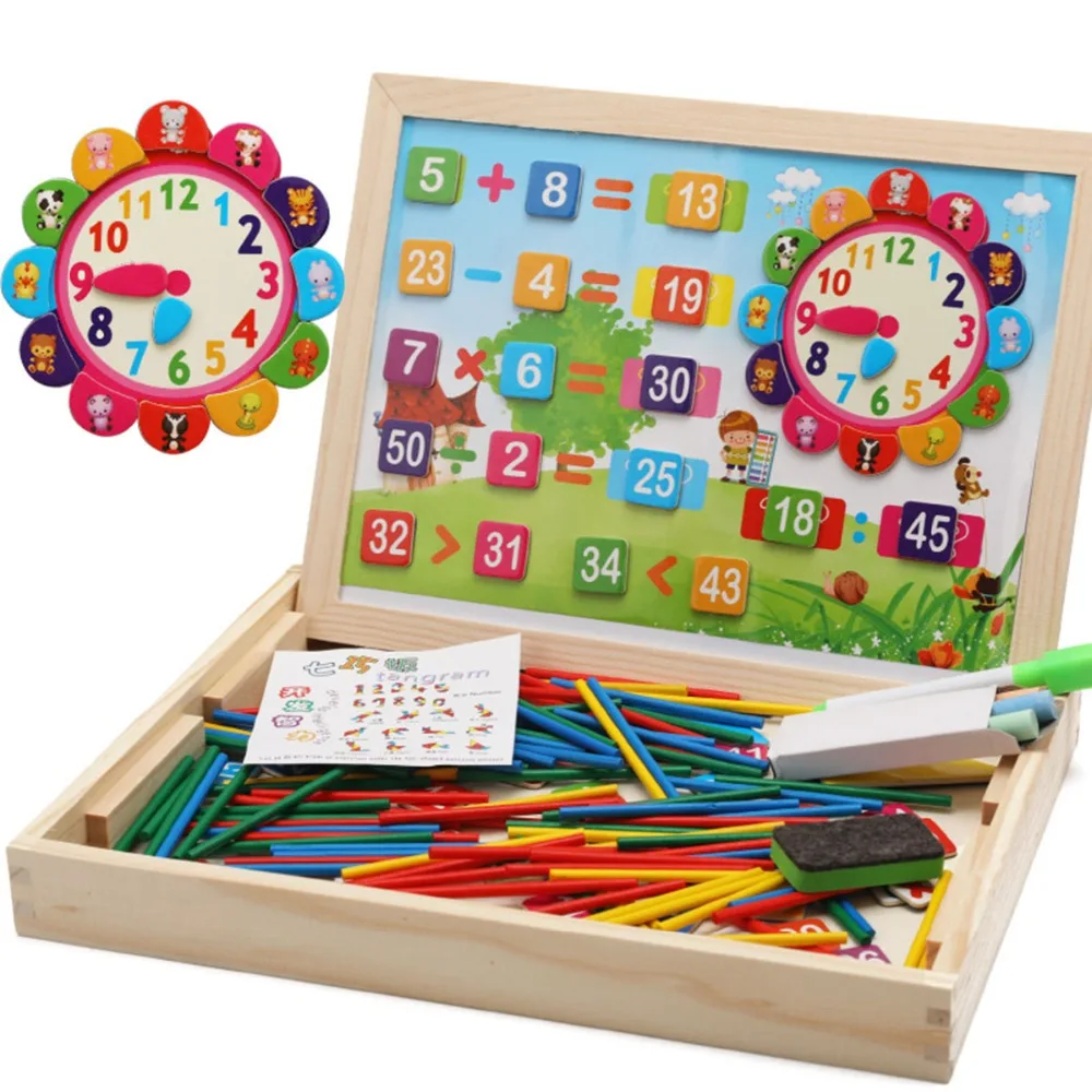 

Puzzles Baby Children Early Educational Kid Early learning gift Magnetic Puzzle Set Kid Jigsaw Wooden Toys Children Intelligence