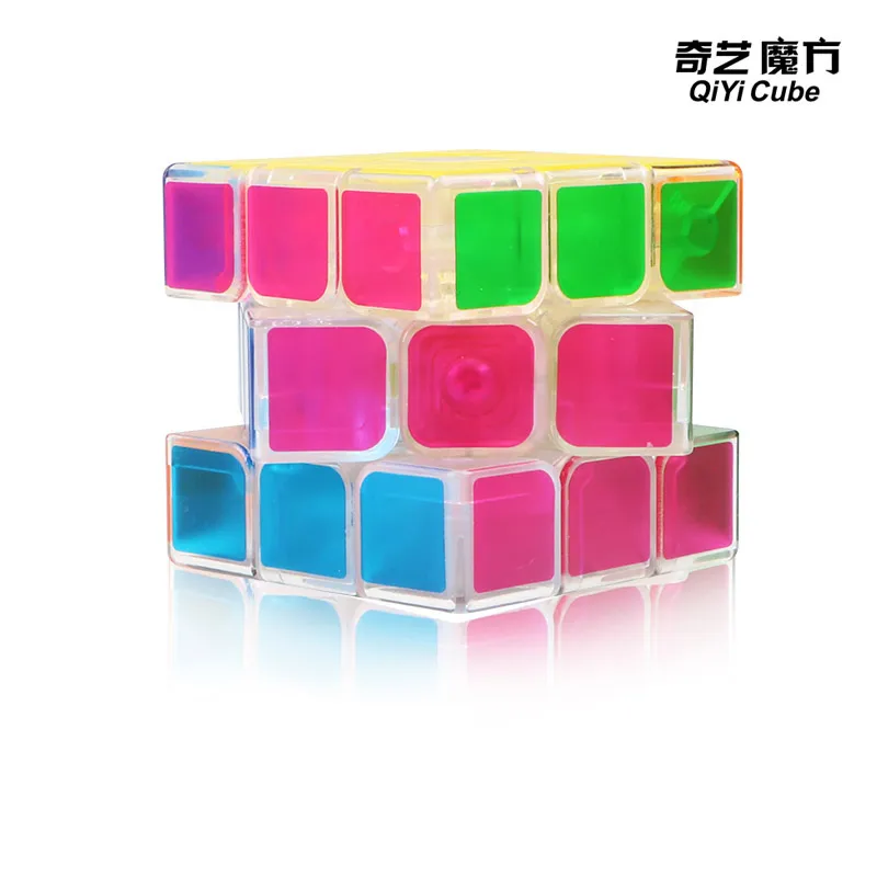 QiYi парус QiHang 3x3x3 волшебный куб MoFangGe 3x3 прозрачный Cubo Magico Профессиональный