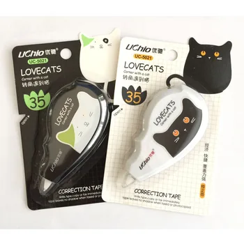 

5 Meters Cute Kawaii Black Cat Kitten Correction Tape Correcting Stationery Corrector School Office Supply