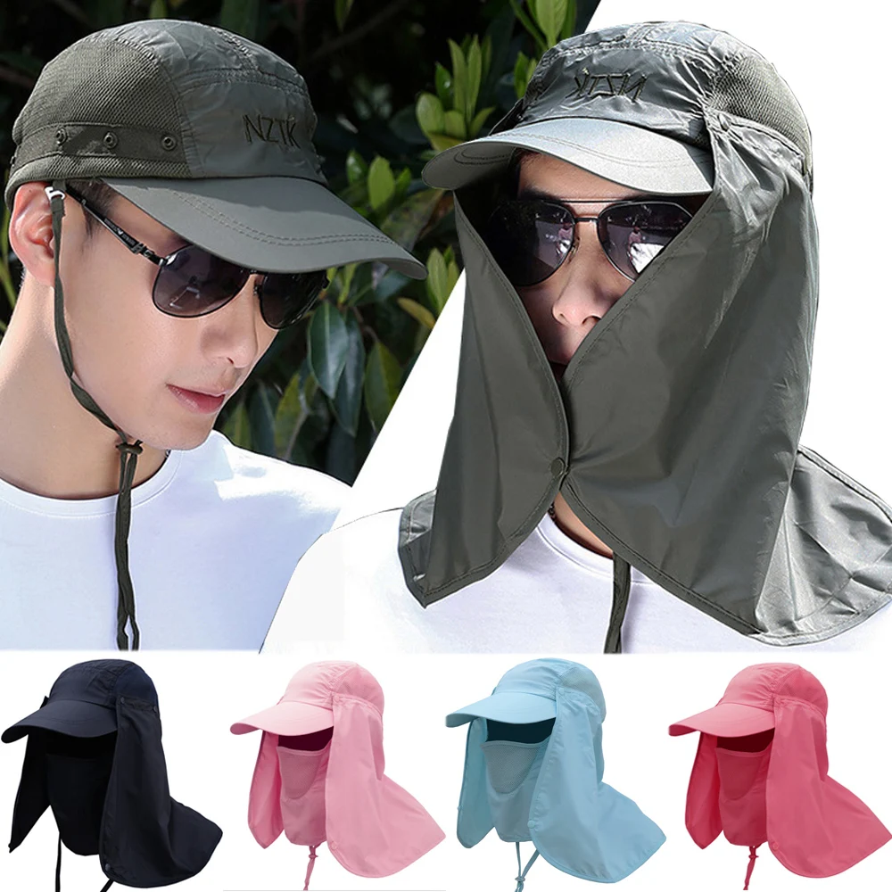 Мужская и женская летняя кепка с защитой от ультрафиолета, защита от солнца, для охоты, рыбалки, пеших прогулок