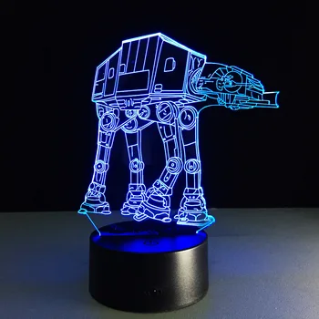 

Creative Gifts Star Wars Lamp 3D Night Light Transporting dogs USB Led Table Desk Lampara Home Decor Bedroom Reading Nightling