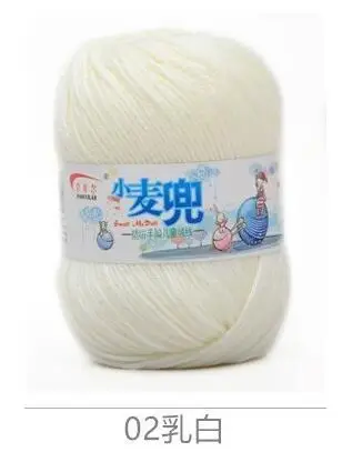ZENGIA 1pc Knitting Yarn Crochet Thread for Knitting Nanometer Protein Velvet Eco-friendly Soft Yarns for Baby Cloth 50g/Ball - Цвет: 2