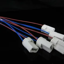 10 шт./лот Светодиодная лампа базовый держатель G 9 керамическая розетка с 20 см кабельный трос свет бумажные держатели лампы держатель