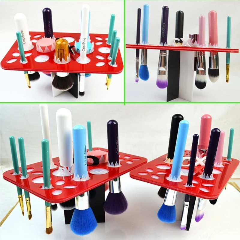 2016 New Makeup Brushes Holders Acrylic Makeup Eyeshadow Power Drying
