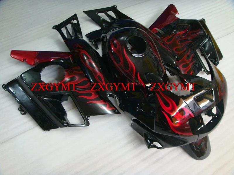 

Motorcycle Fairing for CBR600F2 1991 - 1994 Plastic Fairings CBR600 F2 93 94 Black Red Flame Abs Fairing for Honda Cbr600 1992