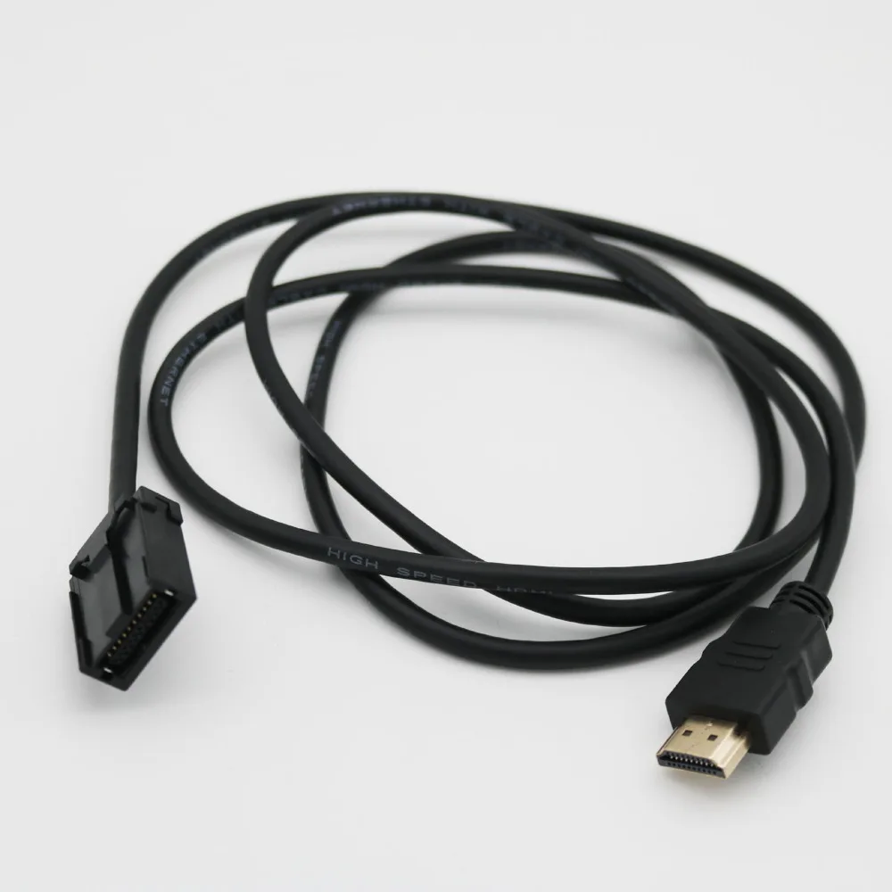 High Speed HDMI Type A Male To HDMI 1.4 Type E Male Video Audio Cable Charging Adapter for Car Automotive Multimedia 1080P 5FT