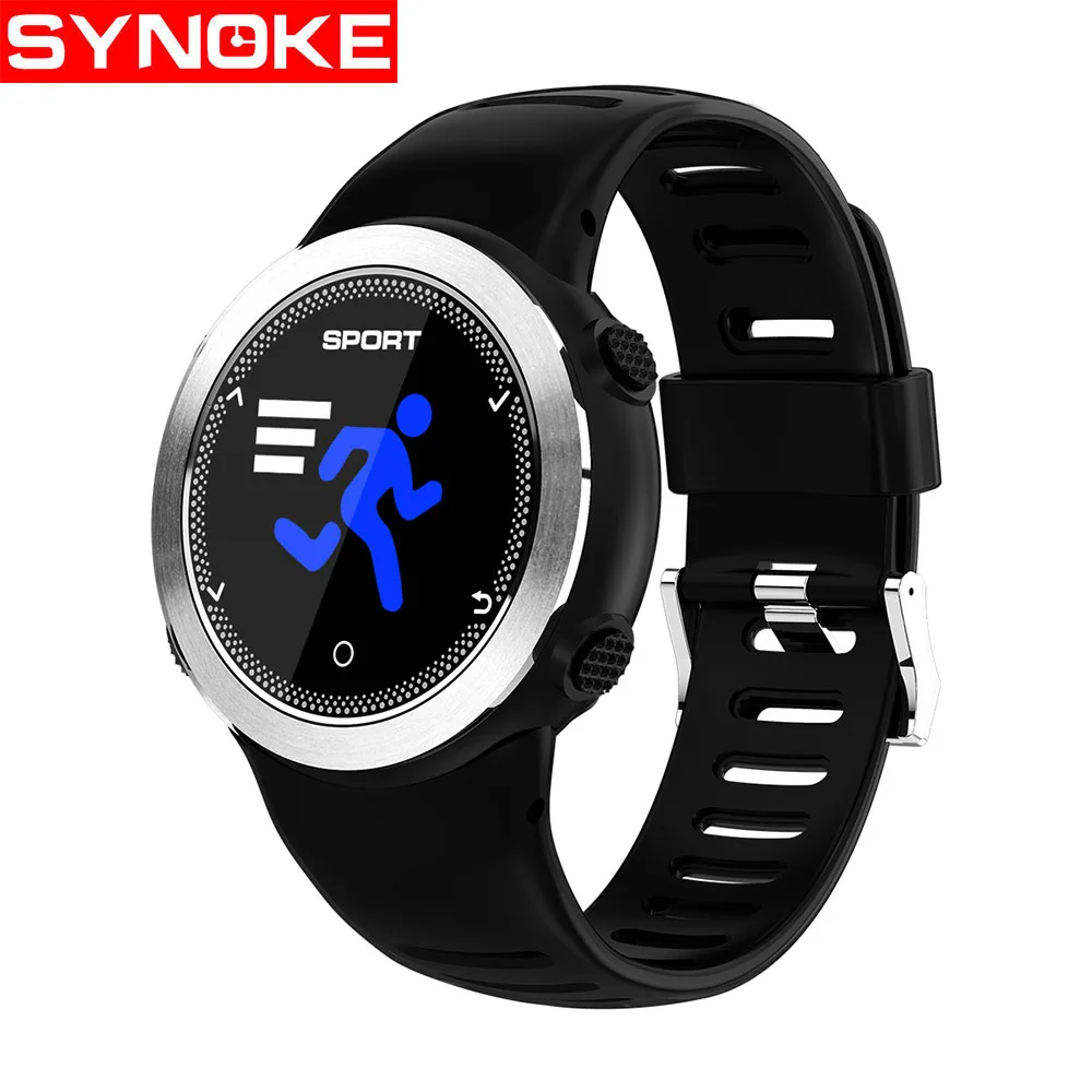 

SYNOKE Men Smart Watch Man Support Bluetooth Call Heart Rate Pedometer Sport Modes 3Bar Waterproof Smartwatch For Android IOS