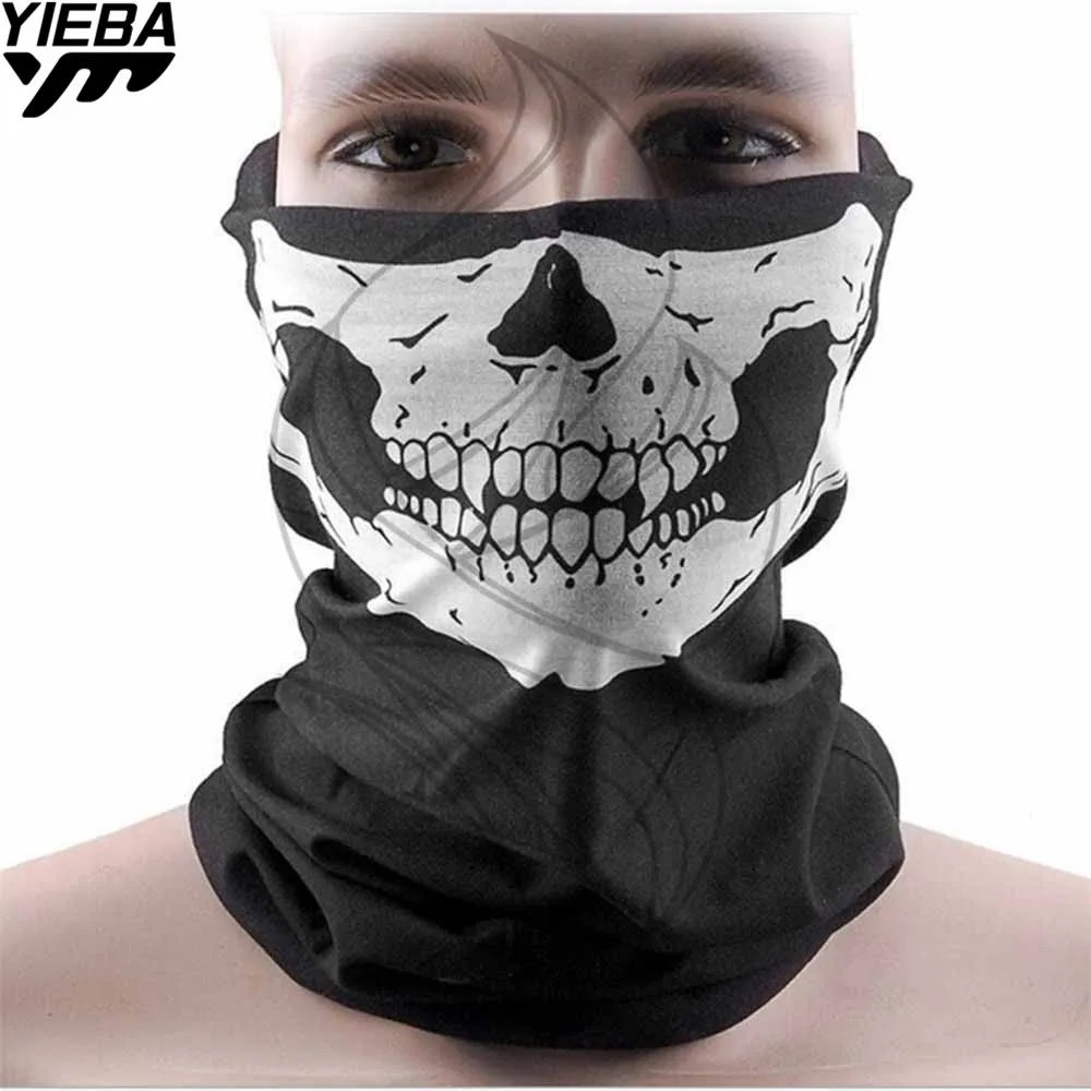 1/2pcs motorcycle skull ghost face windproof mask outdoor sports warm ski caps bicycle bike balaclavas scarf skull face mask