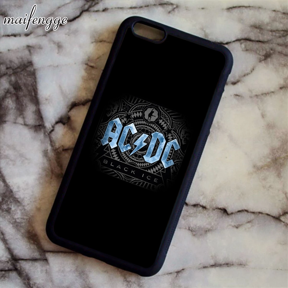 

maifengge ac dc acdc poster music Hard plastic Skin Cover Case for Apple iPhone 6 6S 6 S Back Phone Case Coque Shell