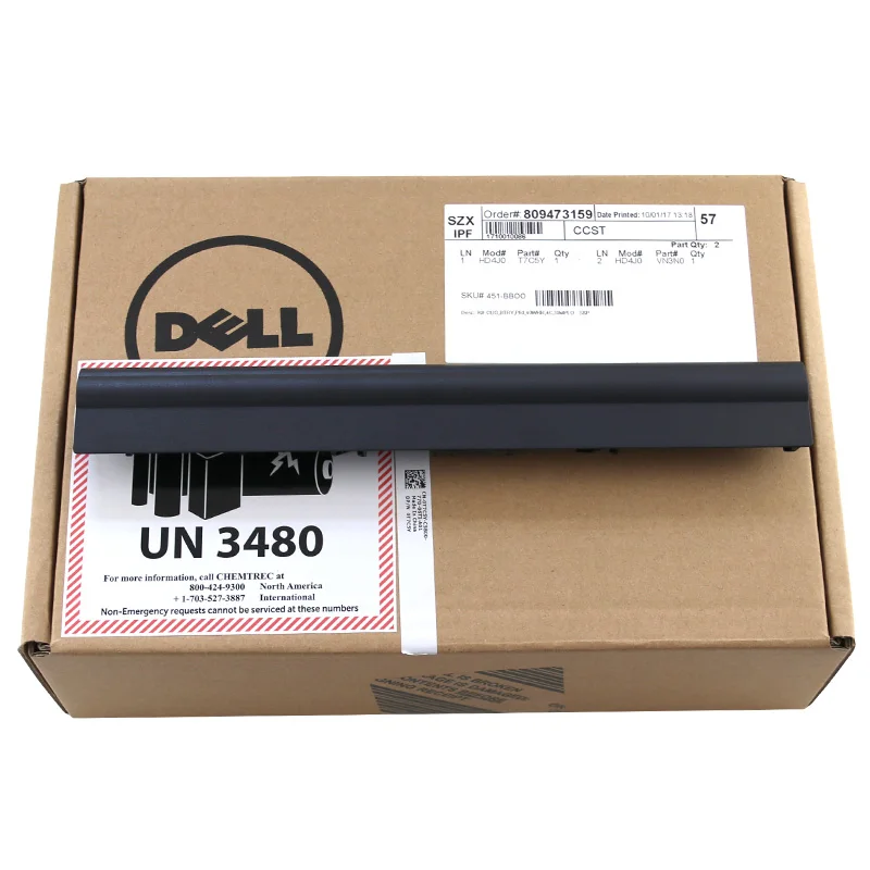 Batería Original del ordenador portátil para DELL Vostro 3451 3458 3551 3558 V3458 V3451 N3558 N5558 WKRJ2 GXVJ3 HD4J0 K185W M5Y1K 14,8 V 40WH - 6