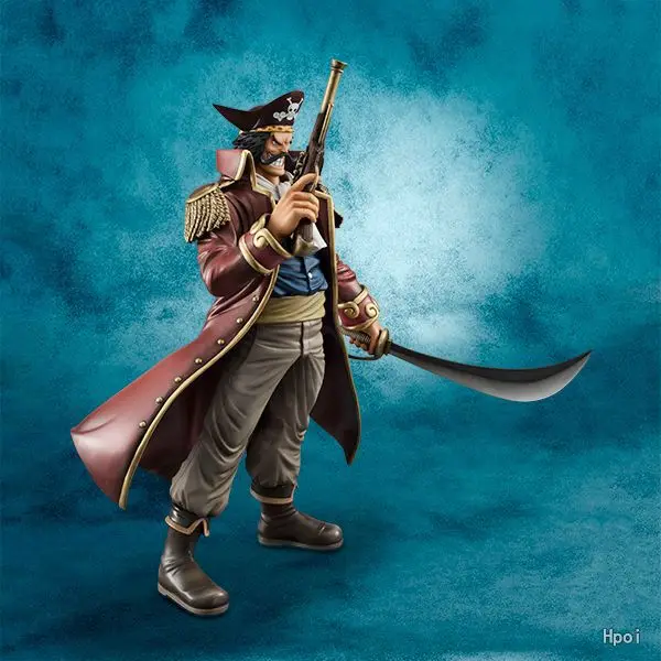 Одна деталь золото Roger гол D Roger Короля Пиратов MH POP DX Anime PVC Figure Ace отец, король бросков в корзину сверху Пираты Карибского моря коллекция игрушка в подарок модель