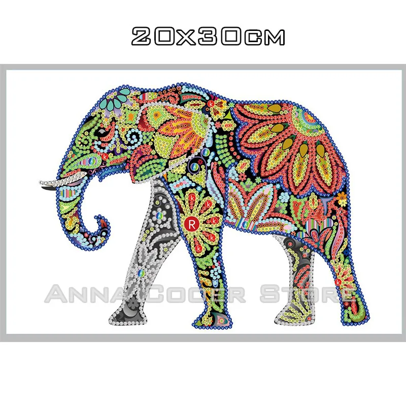

Special Shapes, Diamond Embroidery, Cartoon Elephant Patterns, Rhinestones, 5D, DIY Diamonds, Cross-stitch, Semi-finished, Decor