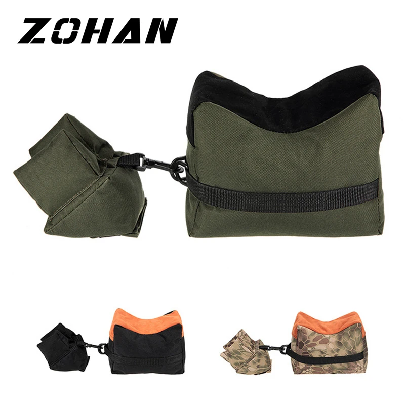 

Portable Shooting Rear Gun Rest Bag Set Front & Rear Rifle Target Hunting Bench Unfilled Stand Accessories