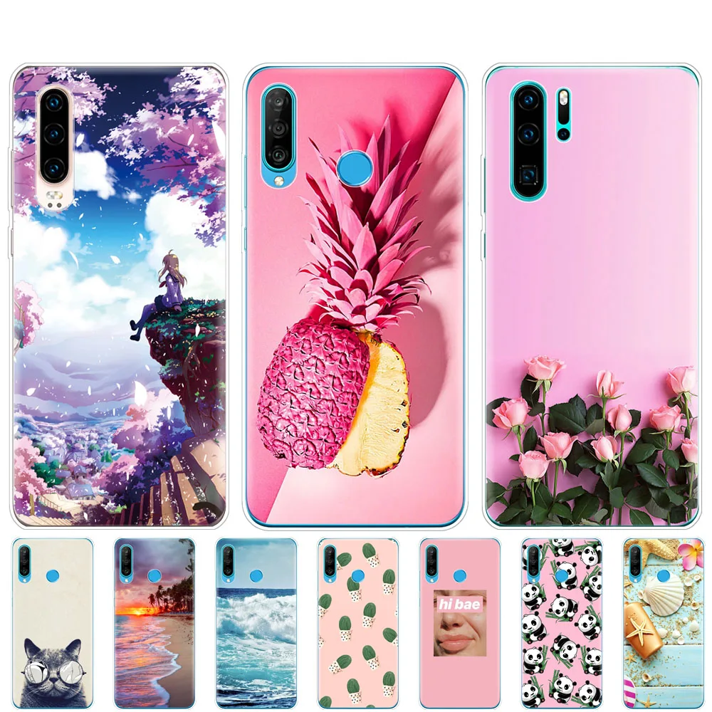 

For Huawei P30 Pro Case Huawei P30 Case Silicone Soft TPU Phone Back Cover On Huawei P30 Pro VOG-L29 ELE-L29 Huawei P30 Lite bag