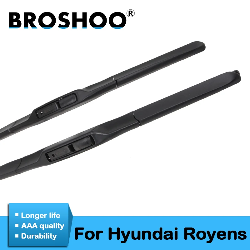 

BROSHOO Car Styling Wiper Blade For Hyundai Royens Fit Standard Hook Arm 2008 2009 2010 2011 2012 2013 2014 2015 2016 2017