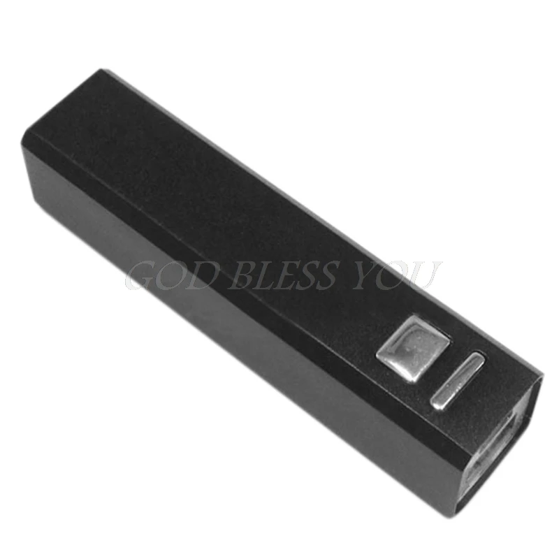1 шт. 2600 мАч 18650 зарядное устройство алюминиевый DIY USB внешний аккумулятор чехол