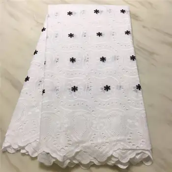 

High Quality Nigerian Lace Fabrics 2019 African swiss voile lace in switzerland costura For Wedding Party Dress