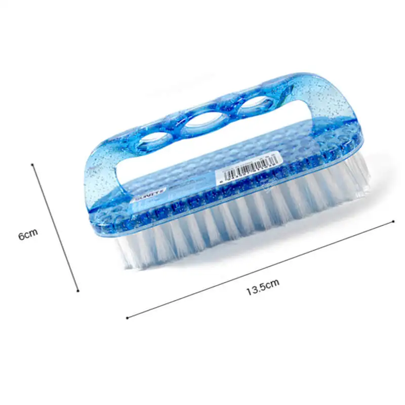 DoreenBeads Multiuse Plastic Cleaning Brushes Shoes Brush Soft Cloth Brush Household Cleaning Tool Random Color 13.5*6cm 1PC