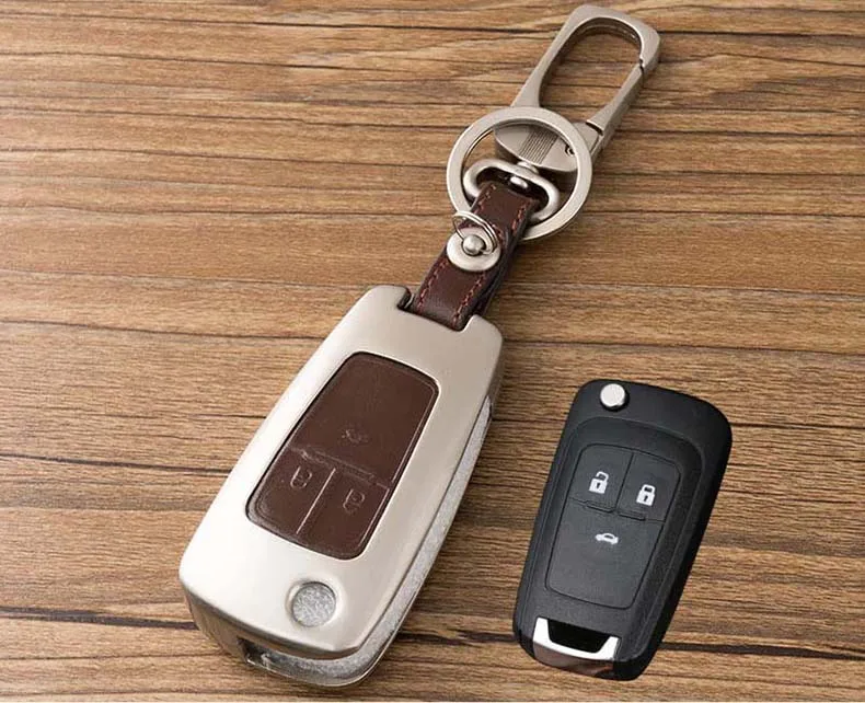 Журнал-сплав металлик Smart Remote Брелок Shell Кожаный чехол Button Обложка для Buick Series 3 стиля