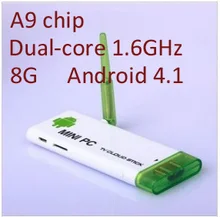 smart iptv xbmc Dual-core RK3066 Android 4.1 mini computer mini pc the TV BOX superior signal ROOT with mic
