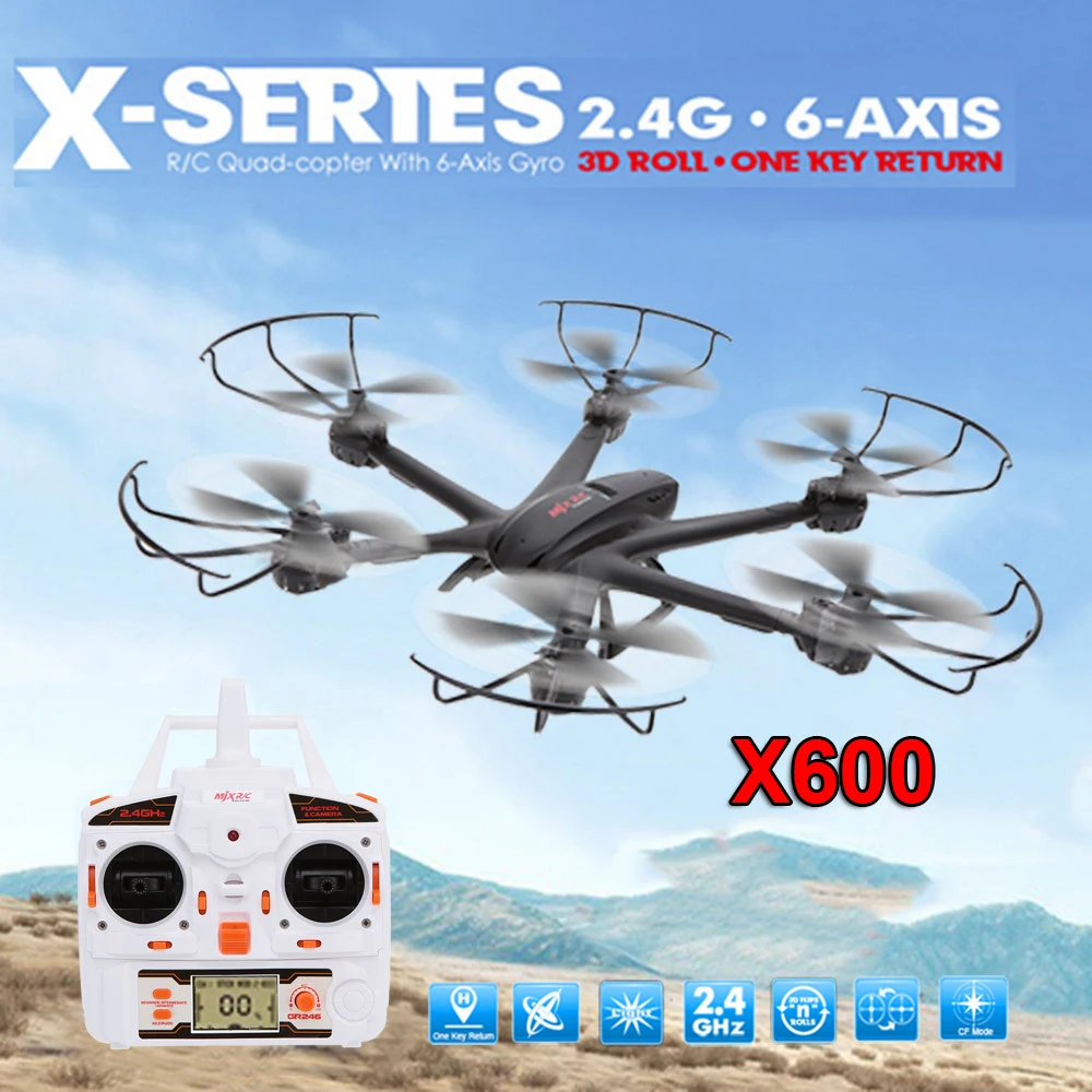 Original MJX X600 2.4G 6 Axis Gyro Headless Professional Drones 3D Roll One Key Return Remote Control RC Quadrocopter