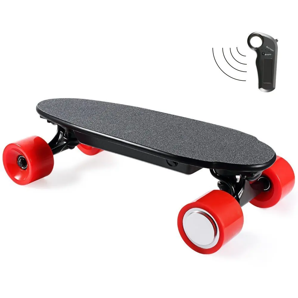 

Mini Size 4 Wheels Electric Skateboard 150W Hub-Motor E-Scooter with Wireless Bluetooth Remote Control for Children and Teen