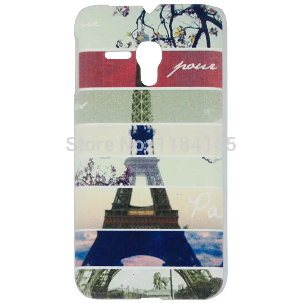 Пластиковый чехол для Alcatel One Touch Pop D5 OT5038 5038E 5038D цветной с 9 узорами жесткий задняя