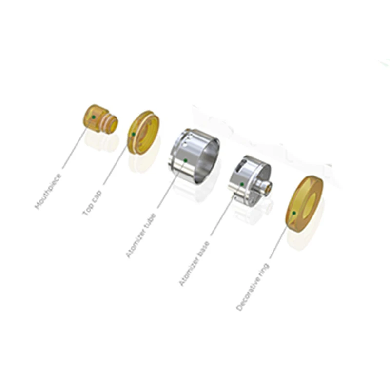 Original Wismec Tobhino BF RDA with premade Clapton 0.18ohm coil Fits For Luxotic BF Box MOD Kit Vape E Cigarette 03