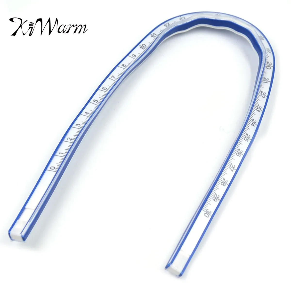 KiWarm 30CM Soft Flexible Vinyl Plastic Drafting Drawing Curve Ruler Paint Draw Bendy French