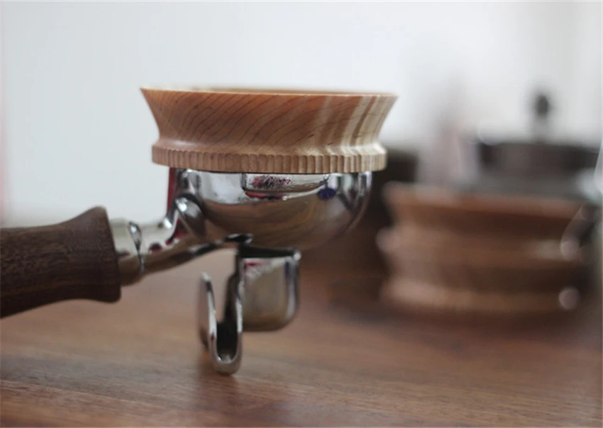 58 мм деревянное интеллектуальное Дозирующее кольцо Пивоваренная чаша кофе Темпер порошок для эспрессо инструмент баристы Воронка портафильтр