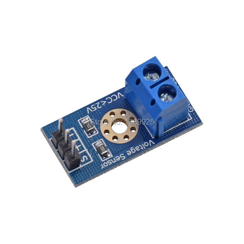 10pcs/lot Voltage Sensor 10pcs for Arduino DC Raspberry Pi Amplifier Digital Current DC0-25V with Code FZ0430 | Электронные