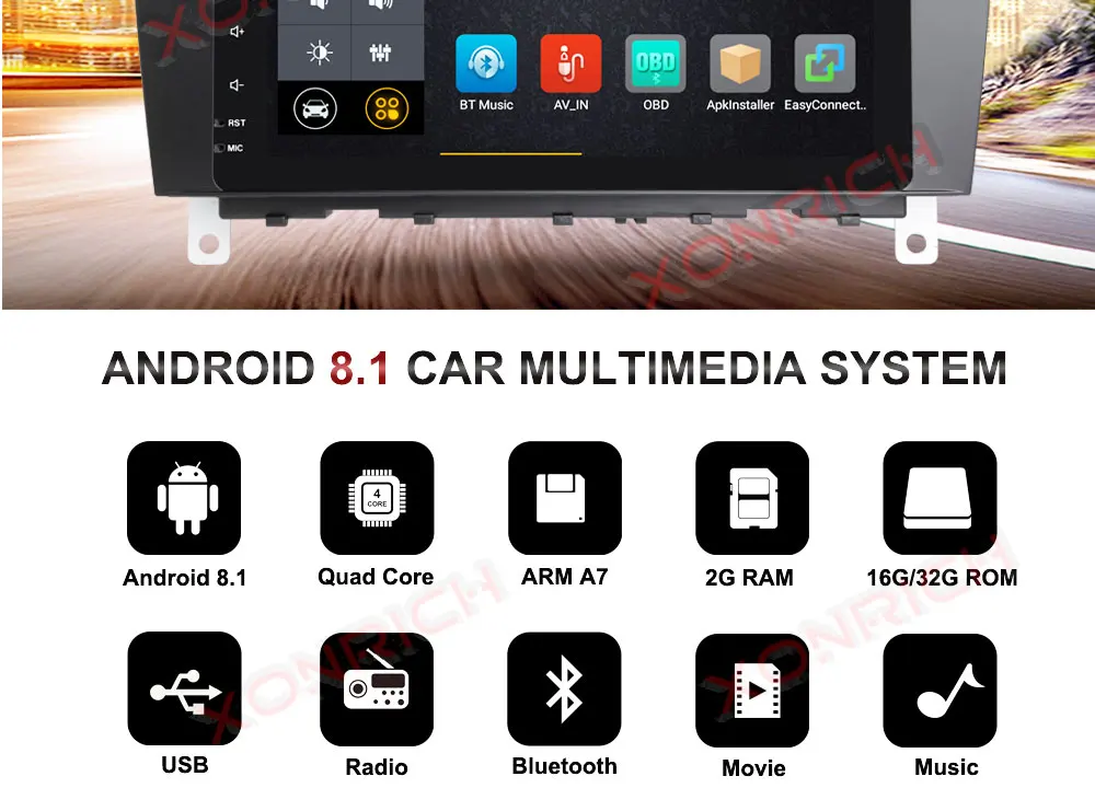 Excellent 2 Din Android 8.1 Car Multimedia Player No DVD For Mercedes BenzC-Classs CLC W203 2004-2007 C200 C230 C240 C320 C350 CLKW209 9