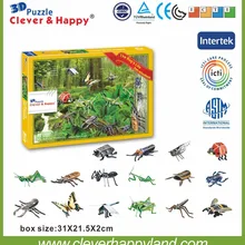 Стиль 3D Лобзики головоломки мини ошибка Craft DIY образования Игрушечные лошадки для взрослых