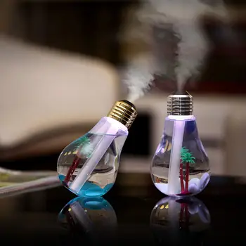 

60pcs Colorful Bulb Humidifier Air Diffuser Purifier Atomizer Essential oil diffuser difusor de aroma mist maker fogger Hot Sale