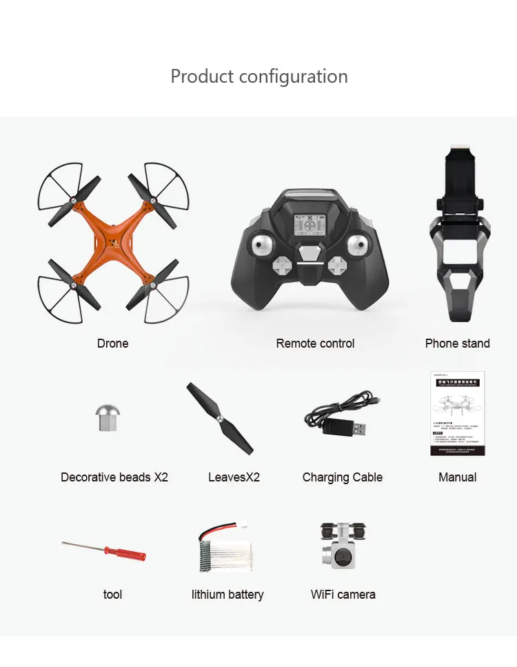 Высокое качество X10 Радиоуправляемый Дрон 2,4 ГГц Квадрокоптер камера wifi FPV Безголовый режим удержание высоты VS X5 SW-1 zk30