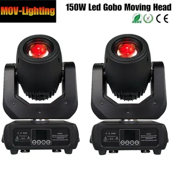 

2pcs/lot free shipping LED spot moving head light 150w rgbw 4in1 color with advanced dmx for dj