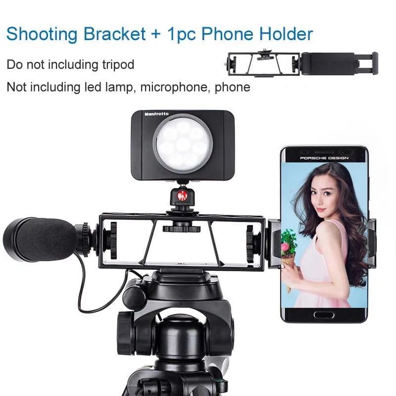 

ightpro Photo Shooting Phone Selfie Camera Tripod Bracket with Phone Clip Holder for iphone Facebook Youtube