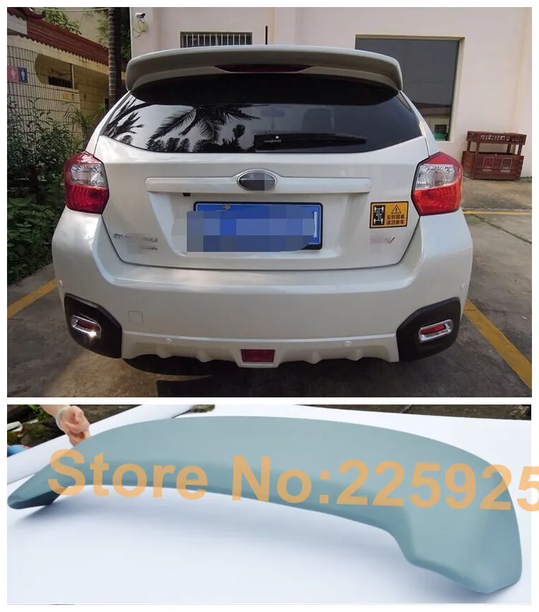 Цветной заводской стиль спойлер крыша задние крылья отделка крышки для Subaru XV 2012