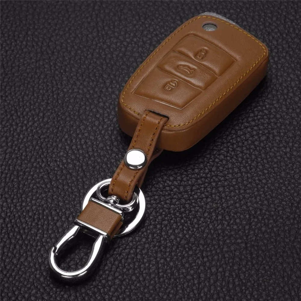 Jingyuqin для Volkswagen VW Golf 7 MK7 Skoda Octavia A7 Seat Leon Ibiza Key Portect автомобильный кожаный чехол