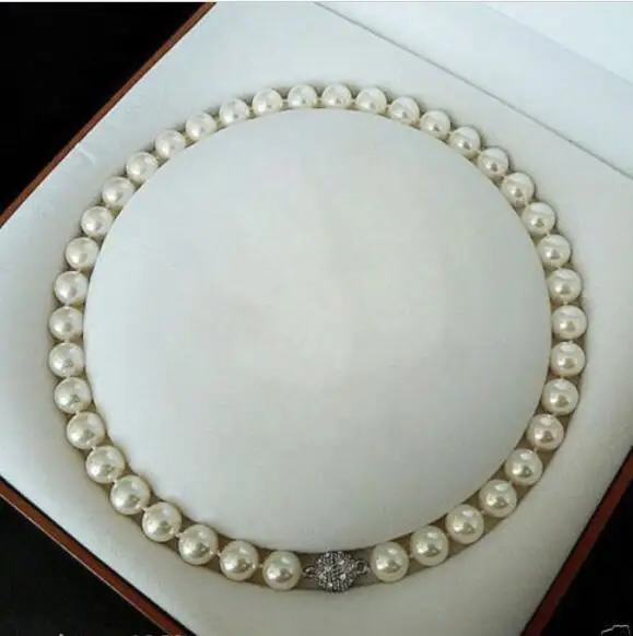 

Hot sale new Style >>>>> Pretty 12mm White South Sea Shell Pearl Necklace 18" Women's Fashion Jewelry *Free Shipping*