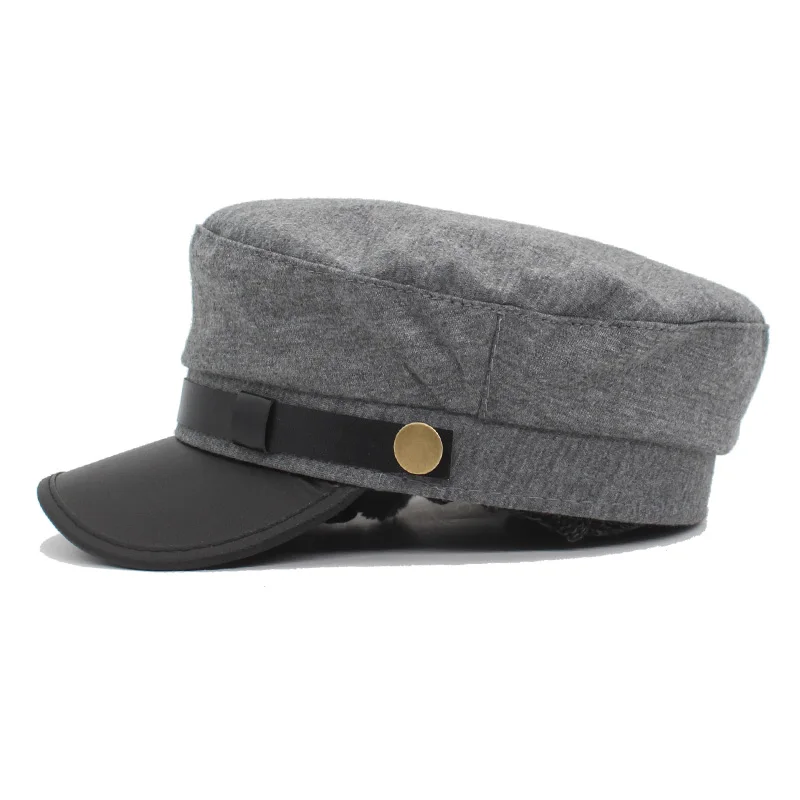 YOUBOME, модные шапки в стиле милитари, Женские однотонные плоские шапки Gorras Lady Planas, женские бейсболки, шапки s для женщин и девушек, зимняя Военная Кепка